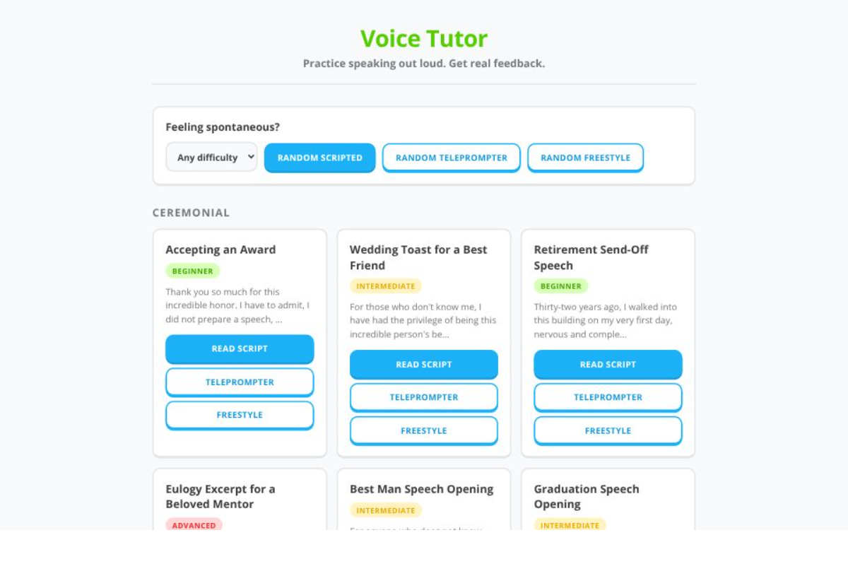Voice Tutor